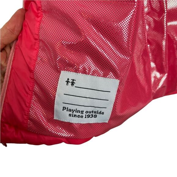 Columbia Vest Girls Omni Heat Reflective Thermal Front Zip Pink Barbiecore Sz L - Picture 10 of 13